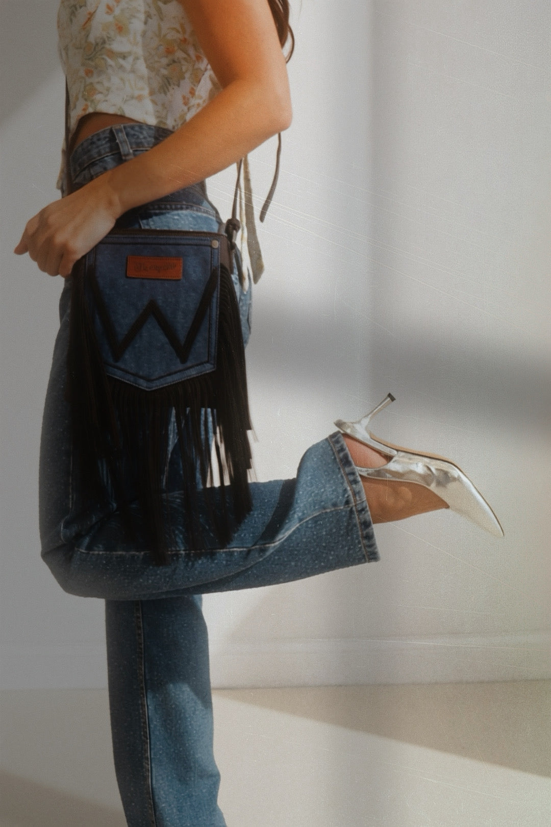 Wrangler Fringe Crossbody – Unfringed Midwestern Hat Co.